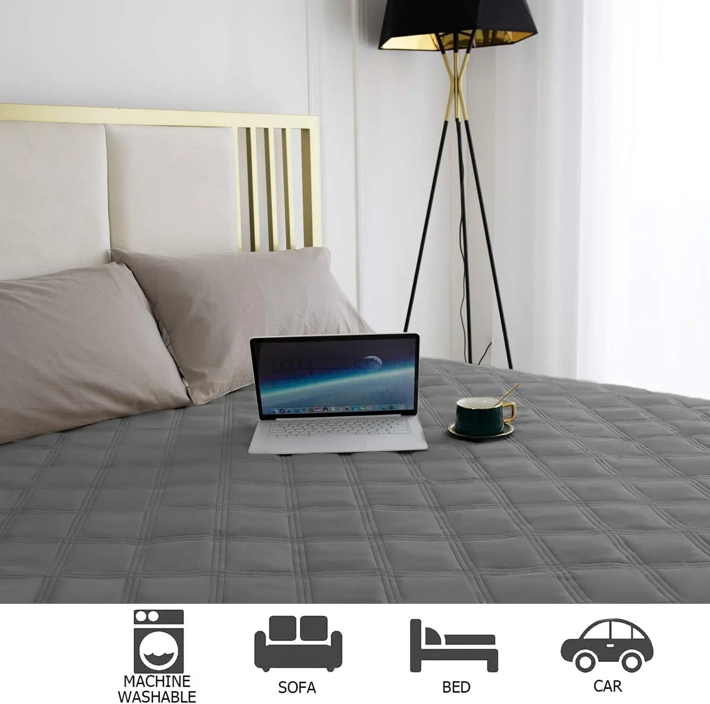 Waterproof Dog Bed Cover with Anti-Slip Back for Furniture Protection, Pet Blanket