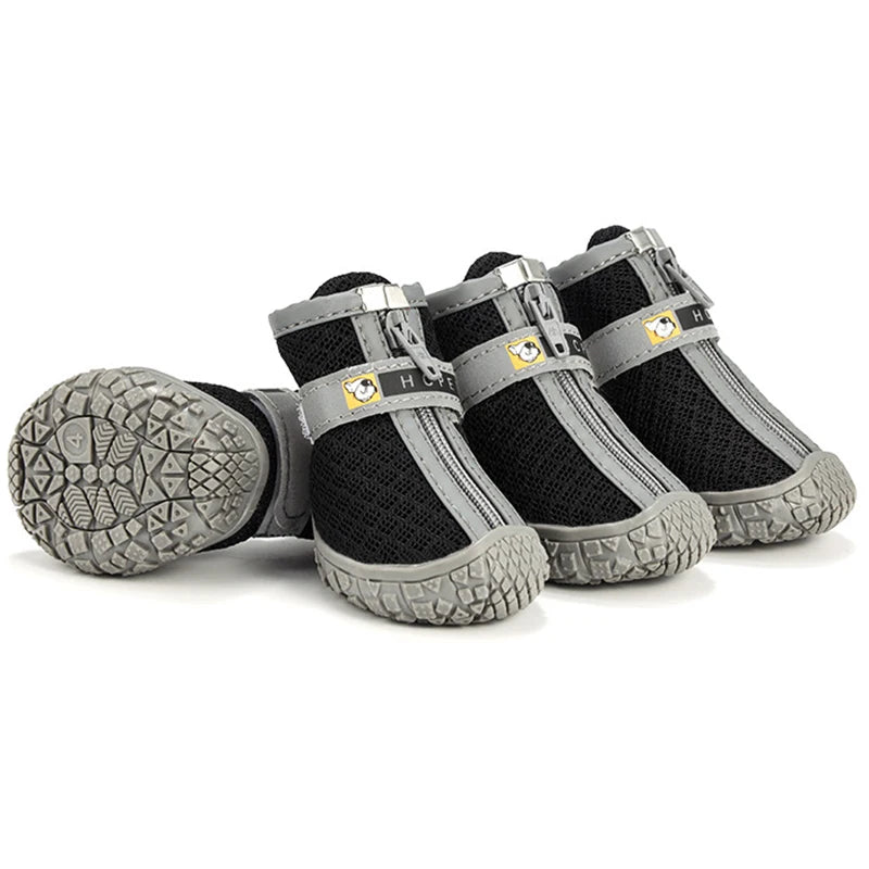 Pet Dog Shoes Non-Slip Warm, Thick Sole Plush Lined Booties, Breathable Paw Protection for Walking Climbing
