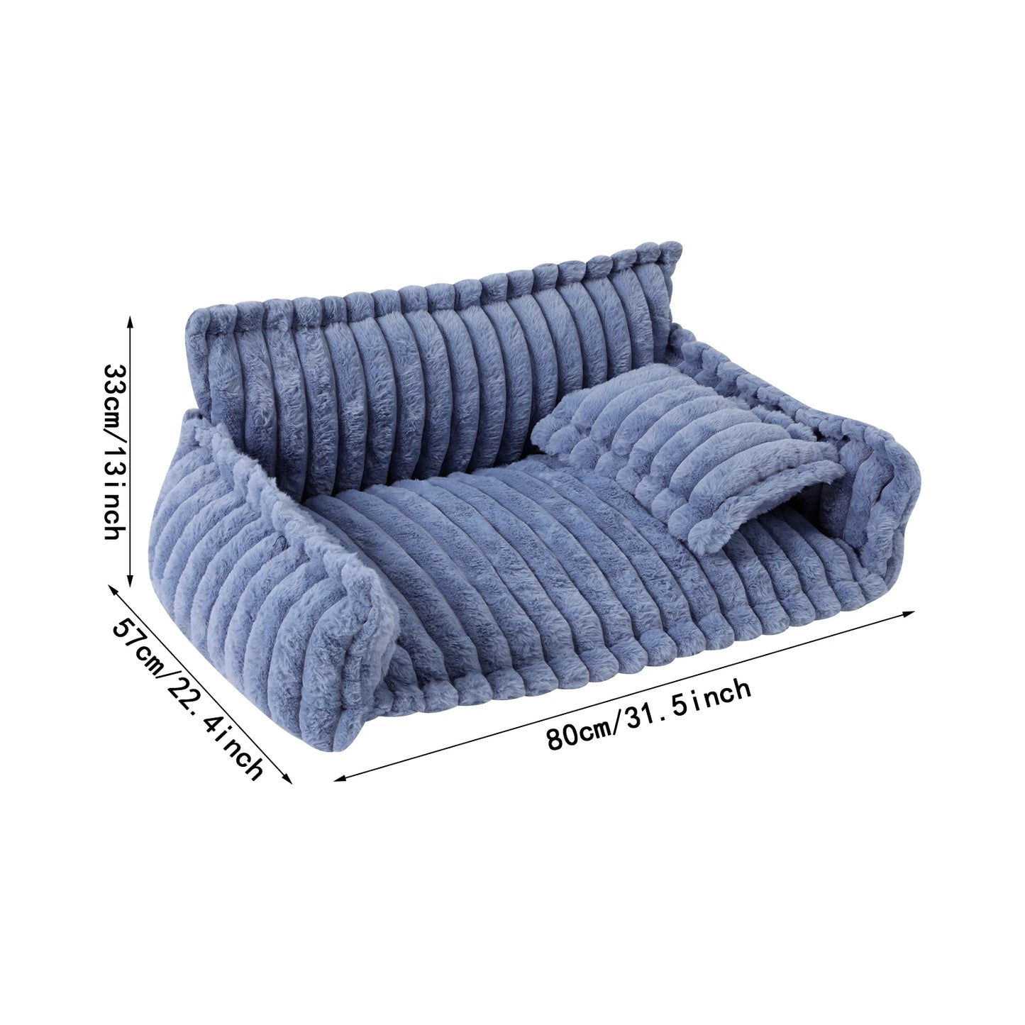 Pet Couch, Doghouse, Large Size Plush Pet Sofa Bed, Dog Bed for Small Medium Dogs, Cozy Pet Furniture for Living Room, Christmas