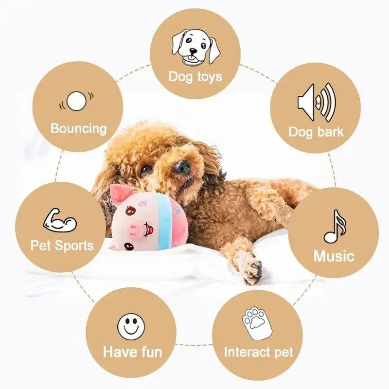 Pet Smart Cat Toy Electric Automatic Plush Bouncing Toys Interactive Toys Self-moving Kitten Toys for Indoor Playing Bugs Mouse