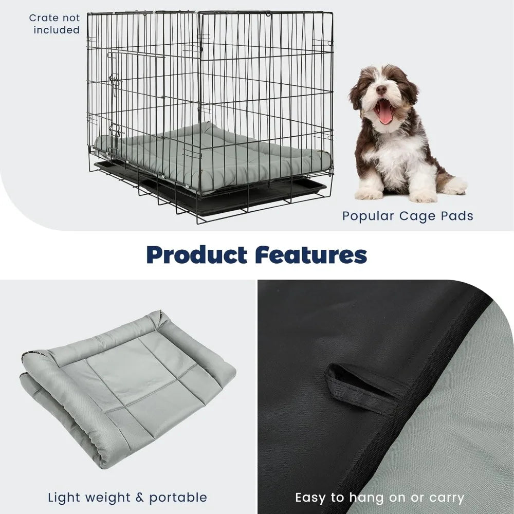 miguel oxford ripstop outdoor waterproof dog bed for metal dog crates water-resistant all weather pet mat durable easy wipe clea