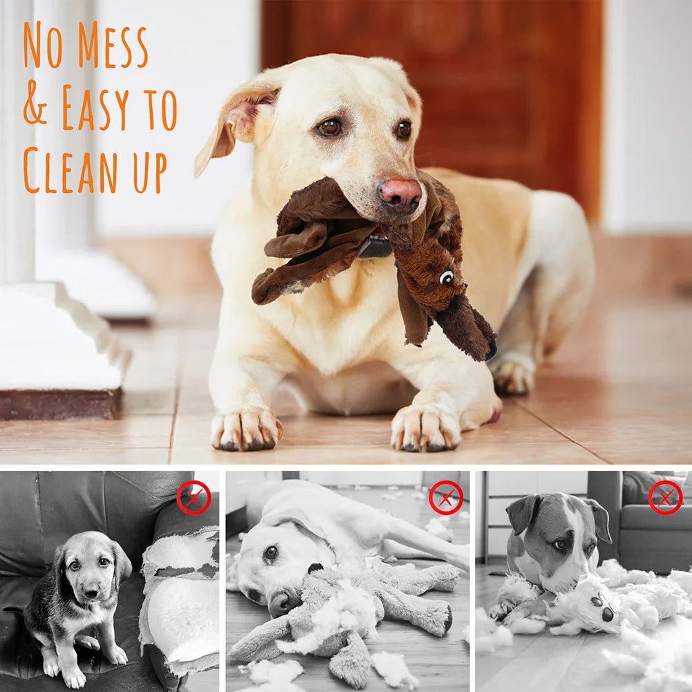 5PCS Crinkle Dog Squeaky Toys, Durable Plush Dog Toys, No Stuffing Dog Toys for Small Medium Large Dogs, Stuffless Puppy Toys f