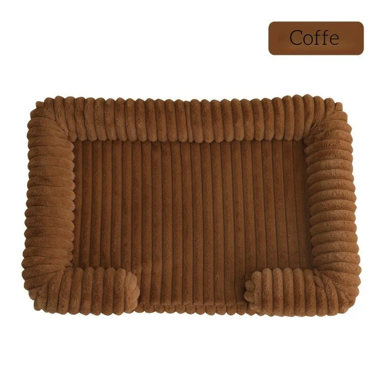 S M L XL XXL Calming Dog Bed Orthopedic Memory Foam Sofa Couch Waterproof Removable Cover Plush Mat for Small Medium Large Dogs