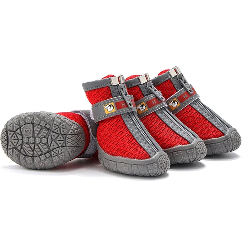 Pet Dog Shoes Non-Slip Warm, Thick Sole Plush Lined Booties, Breathable Paw Protection for Walking Climbing