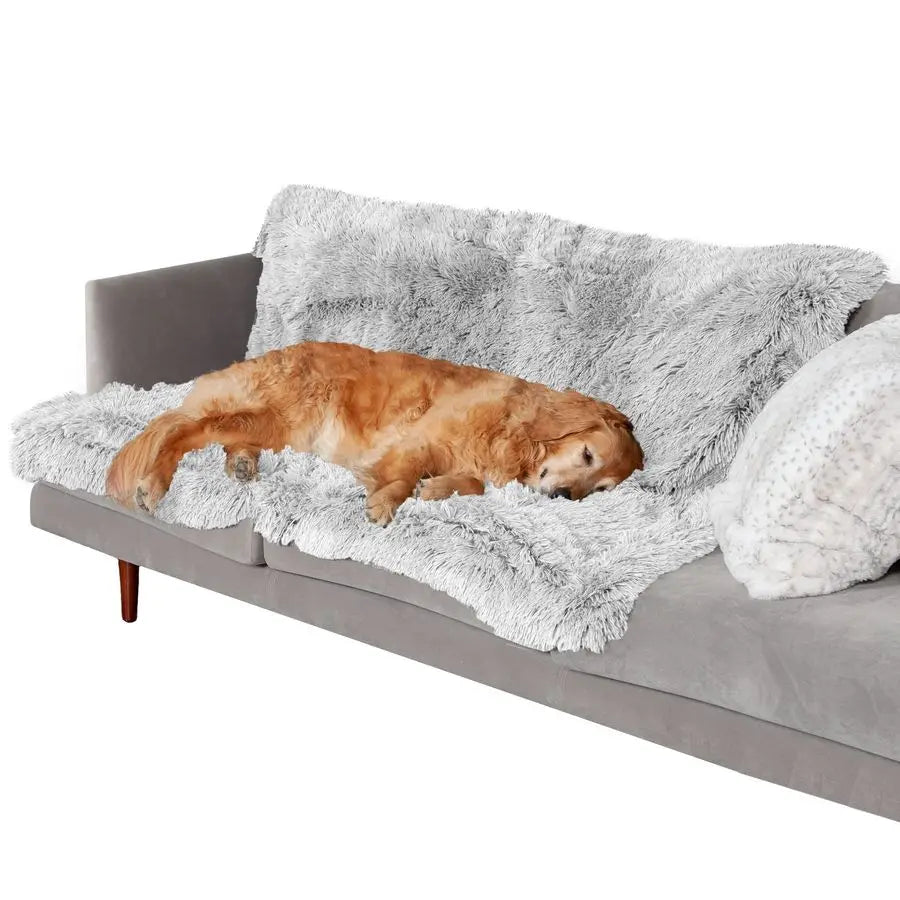 Waterproof Throw Blanket For Dogs amp Indoor Cats, Reversible Protective Pet Blanket, Extra Large, Long Faux Fur amp Velvet, Mis