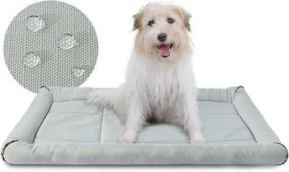 miguel oxford ripstop outdoor waterproof dog bed for metal dog crates water-resistant all weather pet mat durable easy wipe clea
