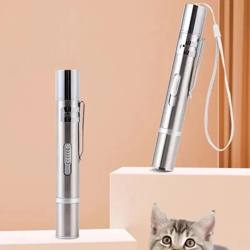 USB charging laser cat teaser stick multi-pattern purple light cat toy pet supplies toy cat teaser pen