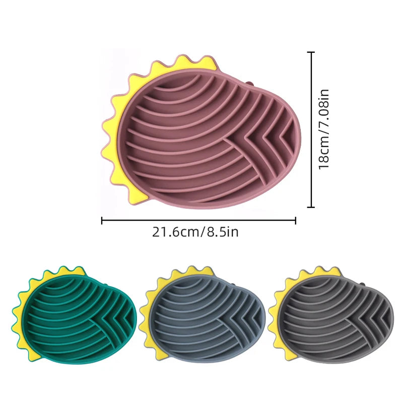 Pet supplies Slow Food Bowl Anti-Knockover Anti-Slip Dog Bathing Distraction Silicone Dog Sucker Food Training Feeder Supplies