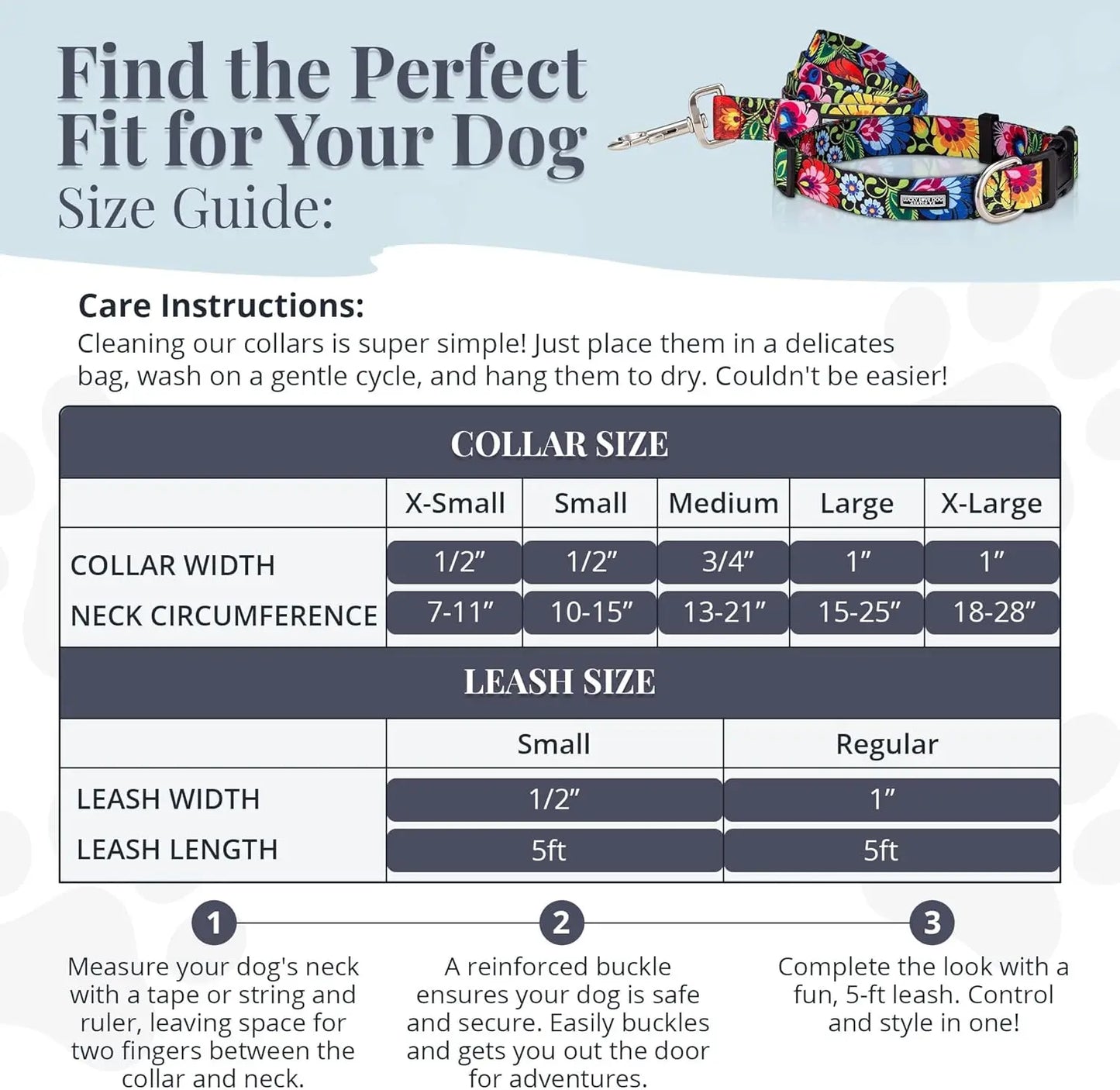 Easy Click Dog Collar & Leash Set, Durable Comfort for Medium Male/Female Pets, Secure Fit - Blackbird Combo