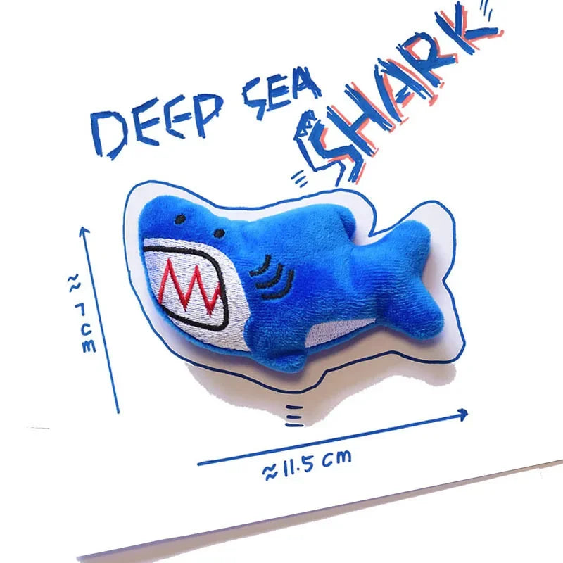 Ocean Cute Mini Adorable Ins Dog Toys Pet Plush Sound Toys Shark Crab Turtle Whale