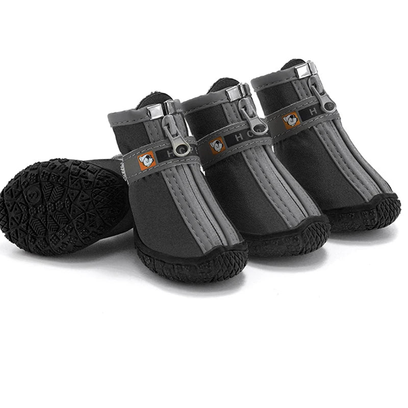 Pet Dog Shoes Non-Slip Warm, Thick Sole Plush Lined Booties, Breathable Paw Protection for Walking Climbing