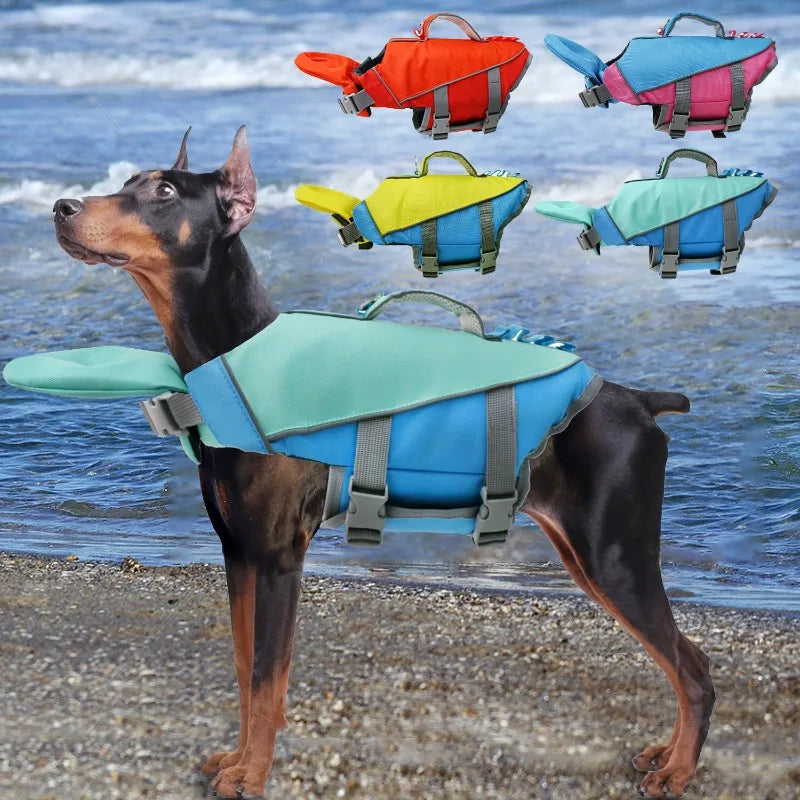 Dog Summer Swimming Life Jacket Pet Dog Swimsuit Safety Vest for Dog Pool or Surfing Drifting Dog Life Vest