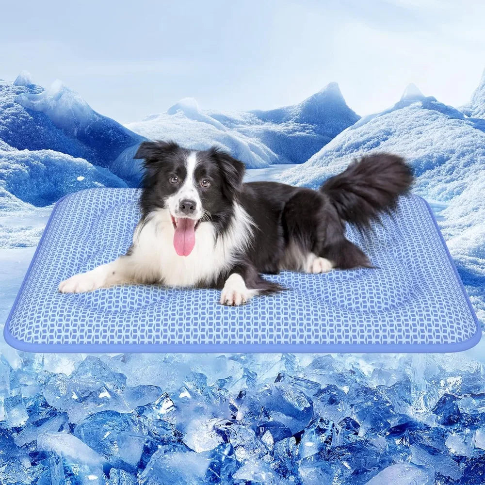rywell dog cooling mat, 44*32 super thick & comfortable cooling mat for large dog with arc-chill 3.0 & pcm tech endo