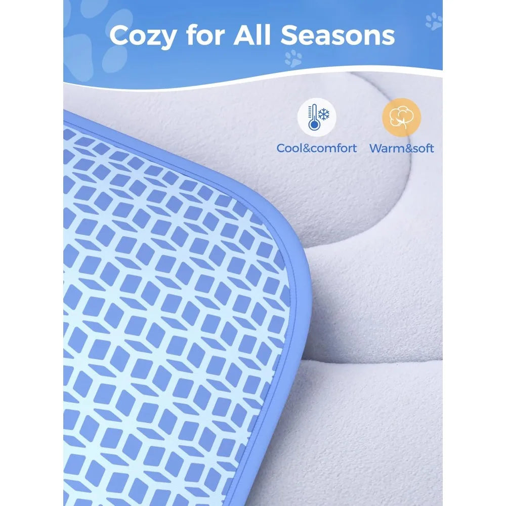 rywell dog cooling mat, 44*32 super thick & comfortable cooling mat for large dog with arc-chill 3.0 & pcm tech endo