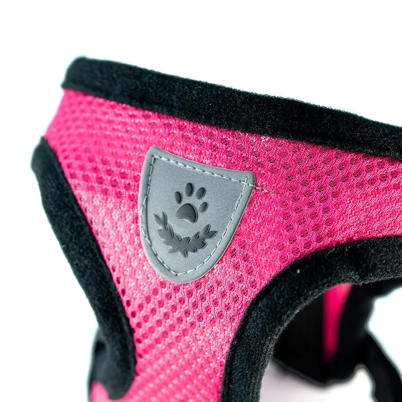 Dog Vest Walking Leash For Puppy Dog Cat Collar Polyester Adjustable Mesh Dog For Small Medium Pet Accessories