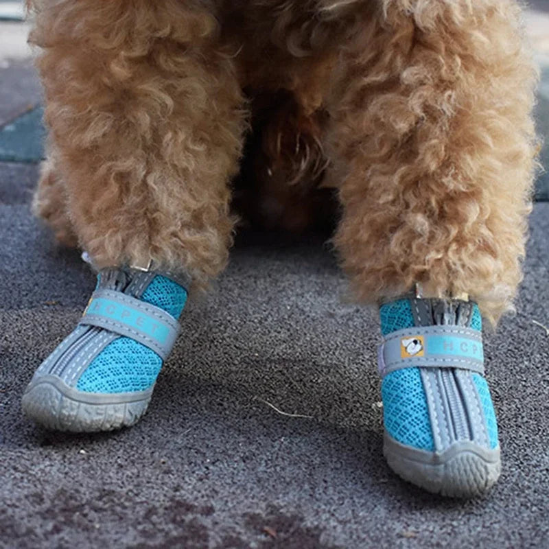 Pet Dog Shoes Non-Slip Warm, Thick Sole Plush Lined Booties, Breathable Paw Protection for Walking Climbing