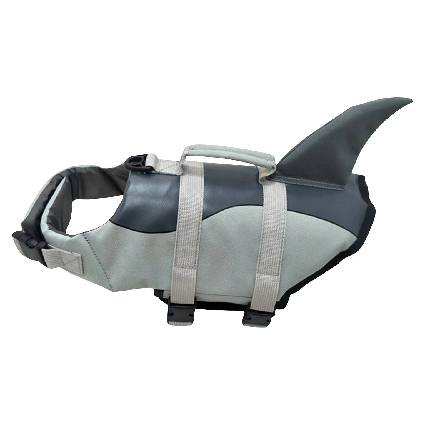 Shark Dog Life Jacket Dog Swimsuit Enhanced Buoyancy Small Dogs Swimming Clothes Safety Vest with Handle for Dogs Surfing