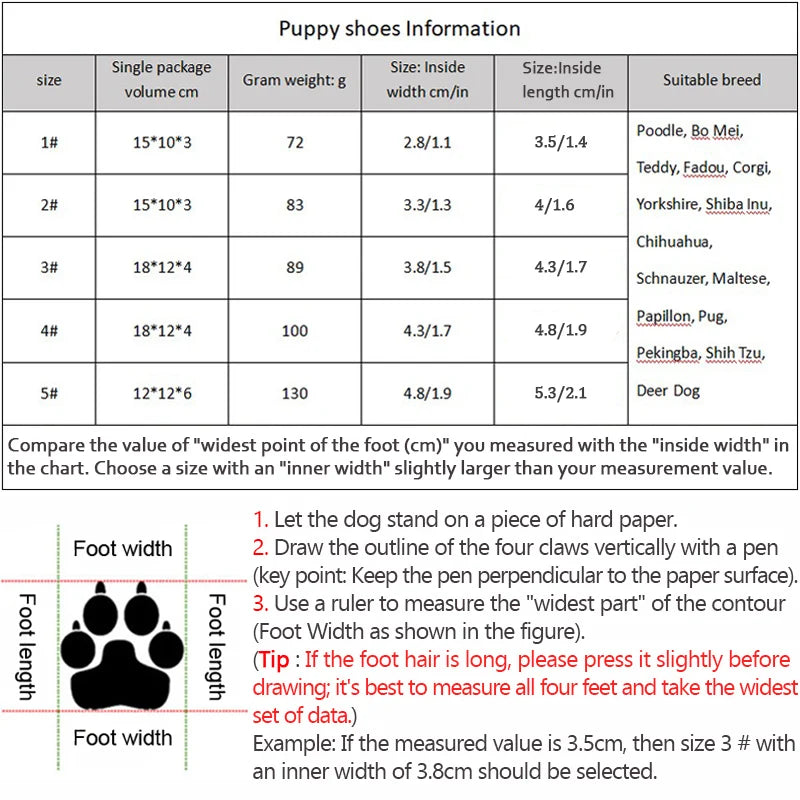 Pet Dog Shoes Non-Slip Warm, Thick Sole Plush Lined Booties, Breathable Paw Protection for Walking Climbing
