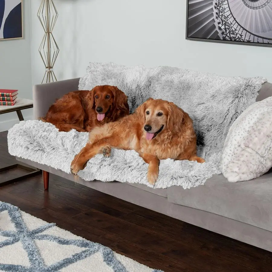 Waterproof Throw Blanket For Dogs amp Indoor Cats, Reversible Protective Pet Blanket, Extra Large, Long Faux Fur amp Velvet, Mis