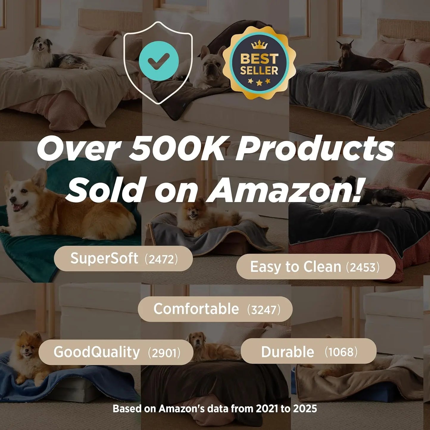 Waterproof Reversible Pet Blanket for Large Dogs and Cats, 60x80 Inches, Tie-dye Grey, Washable Furniture Protector